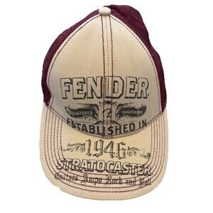 Fender Guitar Red Unisex Men’s Basebal Cap Trucker Hat
